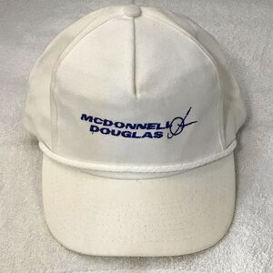 Outdoor Cap - McDonnell Douglas Adjustable Clasp White Golf Cap